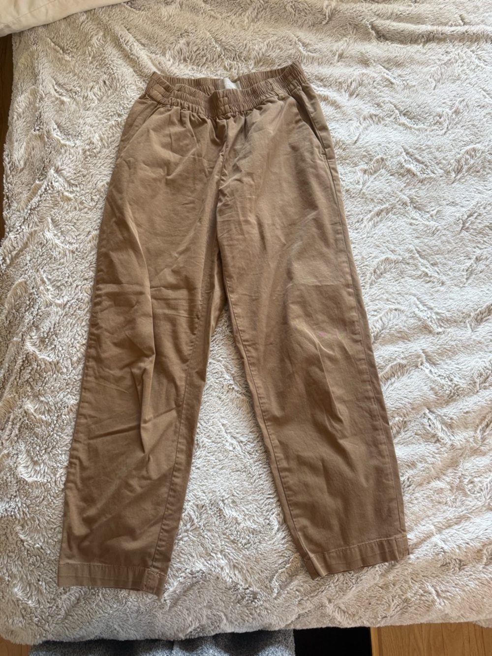 Women’s Everlane Casual Elastic-Waist Chino Pants - Brown